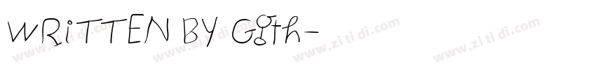WRITTEN BY Ggth字体转换